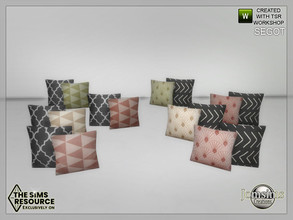 Sims 4 — Segot living room cushions sofa by jomsims — Segot living room cushions sofa