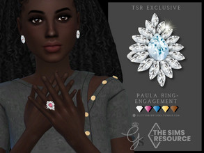 Sims 4 — Paula Ring- Engagement Ring by Glitterberryfly — An engagement ring version of the Paula ring. 
