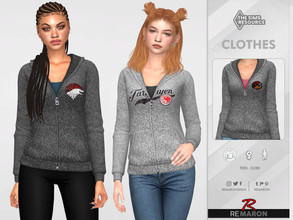 Sims 4 — GOT Hoodies 01 for Female by remaron — GOT Hoodies for YA Female in The Sims 4 ReMaron_F_GOTHoodie01 -06