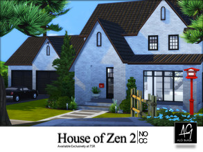 Sims 4 — House of Zen 2  by ALGbuilds — Welcome to House of Zen 2, a spacious 4 bedroom 3.5 bath home with 2 car garage.