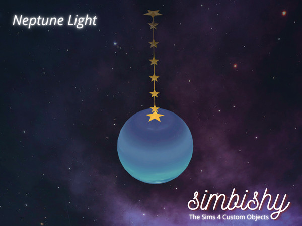 Sims 4 — Cosmos Light - Neptune by simbishy — This is Neptune. 8th planet from the sun. And in your simmies' room!