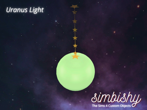 Sims 4 — Cosmos Light - Uranus by simbishy — This is Uranus. 7th planet from the sun. And in your simmies' room!