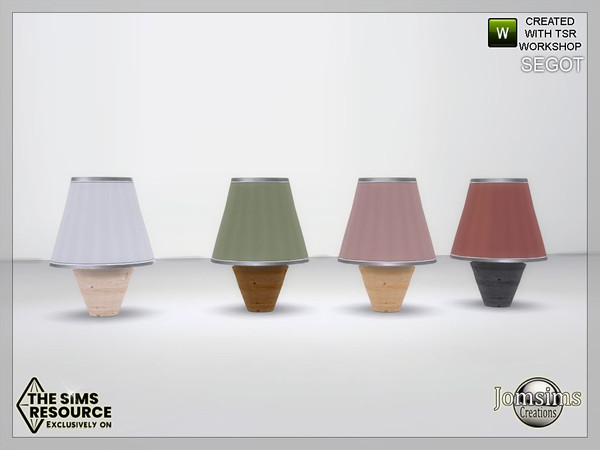 Sims 4 — Segot living room table lamp by jomsims — Segot living room table lamp