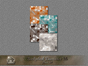 Sims 4 — bspldctlFlrs_2 by Emerald — Create stunning styles and embellish your kitchen with backsplash decorative tiles.