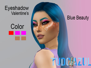 Sims 4 — Eyeshadow Valentine's by tudo_azul — 6 colors available. prohibited to re-post recolors only with permission