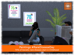 Sims 4 — RareDiseaseDay - 70% starts in childhood by Stephanie_Mey1991 — Pictures in the colors of RareDiseaseDay.