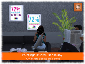 Sims 4 — RareDiseaseDay - 72% are genetic by Stephanie_Mey1991 — Pictures in the colors of RareDiseaseDay. English &