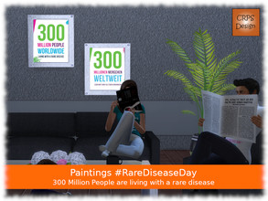 Sims 4 — RareDiseaseDay - 300 million people worldwide by Stephanie_Mey1991 — Pictures in the colors of RareDiseaseDay.