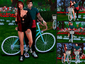Sims 4 — Swett Couple at Bike PosePack by couquett — Some Simple, lovely and cute poses for couples IMPORTANT: POSE N2: