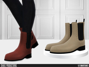 Sims 4 — 842 - Male Boots by ShakeProductions — Shoes/Boots New Mesh All LODs Handpainted 12 Colors