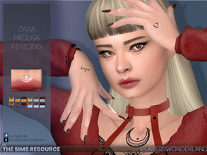 Sims 4 — Zara Medusa Piercing by PlayersWonderland — Another stylish new piercing! This time it's a medusa one. It comes