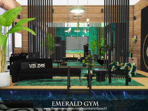 Sims 4 — Emerald Gym by dasie22 — Emerald Gym is a luxurious room. I can not save a room with a pool, so I marked a spot