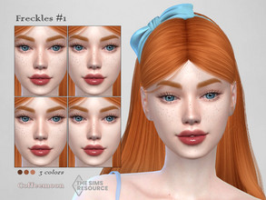 Sims 4 — Freckles N1 by coffeemoon — "Skin detail" and "Tattoo" category for male and female: