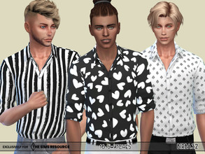 Sims 4 — Black and white by Birba32 — Elegant and casual, black and white is always trendy and I found beautiful patterns