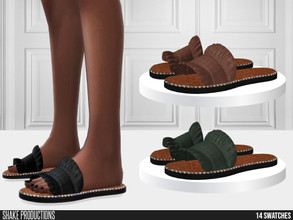 Sims 4 — 845 - Slippers by ShakeProductions — Shoes/Slippers New Mesh All LODs Handpainted 26 Colors