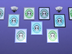 Sims 4 — Moonbucks (Poster) by rillsanio — Moonbucks poster for The Sims 4. The frame comes in 3 different colors: White,