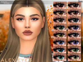 Sims 4 — Alex Eyes N84 by MagicHand — Realistic eyes for males and females in 16 colors - HQ compatible. Preview - CAS