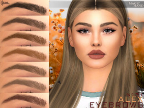 Sims 4 — Alex Eyebrows N131 by MagicHand — Round eyebrows in 13 colors - HQ Compatible. Preview - CAS thumbnail Pictures