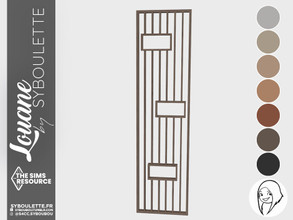 Sims 4 — Louane - Shelves divider (medium) by Syboubou — This is a divider including shelves with minimalist slat design.