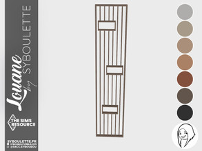 Sims 4 — Louane - Shelves divider (tall) by Syboubou — This is a divider including shelves with minimalist slat design.