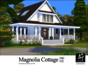 Sims 4 — Magnolia Cottage  by ALGbuilds — Magnolia Cottage - No Custom Content Used, is a 3 to 4 bedroom, 3 bath cottage