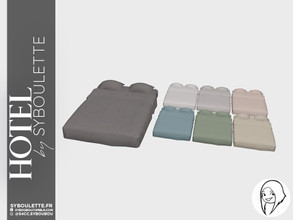 Sims 4 — Hotel - Bed mattress by Syboubou — This is a mattress that can be put aboce a decor bedframe