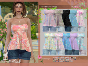 Sims 4 — SPRING OUTFIT GARDENIA by DanSimsFantasy — Attire for spring and summer, ideal for tropical environments, the