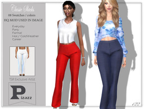 Sims 4 — Clissic Slacks by pizazz — Clissic Slacks Pants for your ladies' sims. Sims 4 games. . Make it your own style!