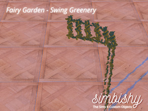Sims 4 — Fairy Garden Swing Greenery by simbishy — Swing Greenery for your simmie fairy garden - pair it with the Swing