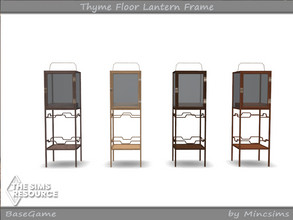 Sims 4 — Thyme Floor Lantern Frame by Mincsims — Basegame Compatible. 4 swatches
