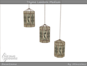 Sims 4 — Thyme Lantern Medium by Mincsims — Basegame Compatible. 4 swatches