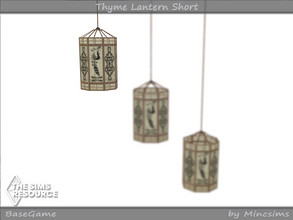 Sims 4 — Thyme Lantern Short by Mincsims — Basegame Compatible. 4 swatches