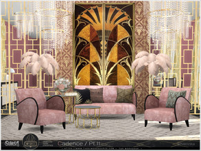 Sims 4 — Cadence Pt.II by Severinka_ — A set of furniture and decor for decoration living room in the ArtDeco style. The