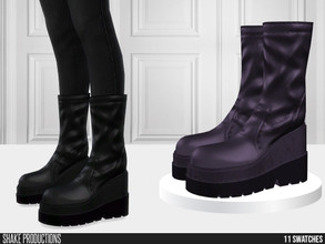 Sims 4 — 848 - Leather Boots by ShakeProductions — Shoes/Boots-Heels New Mesh All LODs Handpainted 11 Colors