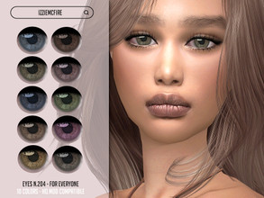 Sims 4 — IMF Eyes N.204 by IzzieMcFire — - Stand alone item with thumbnail - 10 colors - All ages and genders - HQ