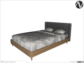 Sims 4 — Glen Bed by ArtVitalex — Bedroom Collection | All rights reserved | Belong to 2022 ArtVitalex@TSR - Custom