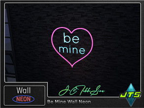Sims 4 — Be Mine Neon Wall Light by JCTekkSims — Created by JCTekkSims