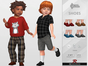 Sims 4 — Leather Shoes 01 for Toddler by remaron — Leather shoes for Toddler in The Sims 4 ReMaron_T_LeatherShoes01 -15
