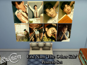 Sims 4 — Eric Nam 'The Other Side' Posters Set by PhoenixTsukino — Set of posters featuring KPOP idol Eric Nam. Images