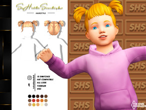 Sims 4 — Wynnie Hairstyle by sehablasimlish — I hope you like it and enjoy it.