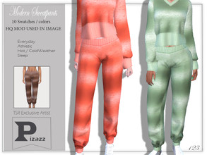 Sims 4 — Modern Sweatpants by pizazz — Modern Sweatpants for your ladies' sims. Sims 4 games. . Make it your own style!