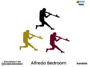 Sims 4 — kardofe_Alfredo Bedroom_Decorative vinyl 3 by kardofe — Decorative vinyl of a baseball player, in three