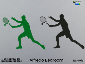 Sims 4 — kardofe_Alfredo Bedroom_Decorative vinyl 4 by kardofe — Decorative vinyl of a tennis player, in two different
