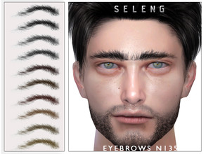 Sims 4 — Eyebrows N135 by Seleng — The eyebrows has 21 colours and HQ compatible. Allowed for teen, young adult, adult