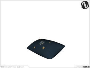 Sims 4 — Houston Bed Pillow by ArtVitalex — Bedroom Collection | All rights reserved | Belong to 2022 ArtVitalex@TSR -