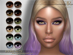 Sims 4 — Eyes N172 by FashionRoyaltySims — Standalone Custom thumbnail All ages and genders 12 color options HQ texture