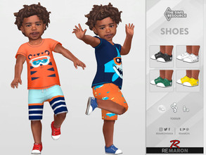 Sims 4 — Converse Shoes 01 for Toddler by remaron — Converse shoes for Toddler in The Sims 4 ReMaron_T_ConverseShoes01