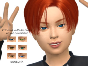 Sims 4 — Eyecolor No13 [HQ] by Benevita — Eyecolor No13 HQ Mod Compatible 6 Colors For all age I hope you like!