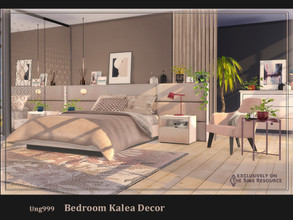 Sims 4 — Bedroom Kalea Decor by ung999 — Decorative objects for Bedroom Kalea, a modern bedroom set. Set includes 11