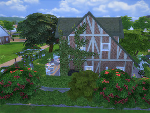 Sims 4 — Little Cottage no cc by sgK452 — In this small cottage we can still accommodate 4 people. In the main house or